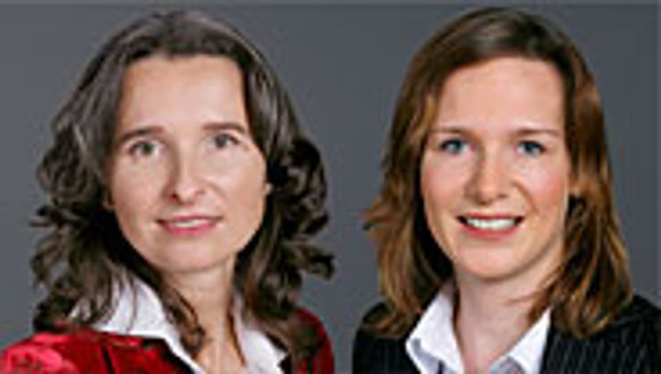 Yvette Estermann (l.) und Evi Allemann.