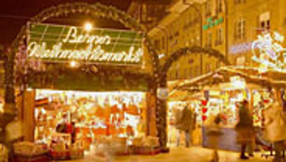 Auf dem Berner Weihnachtsmarkt.