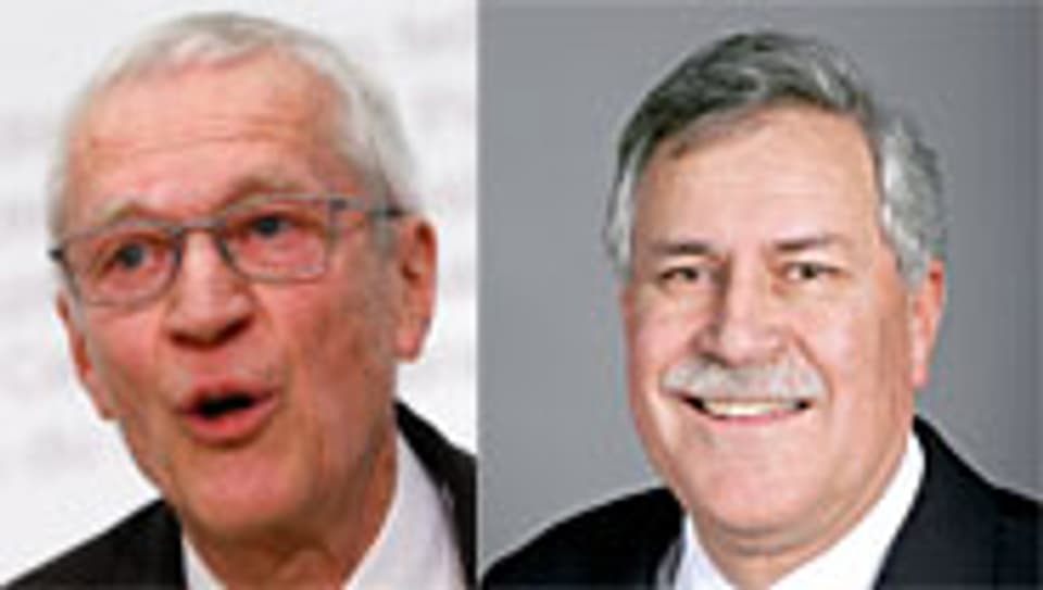 STS-Präsident Heinz Lienhard und Hansjörg Walter (SVP).