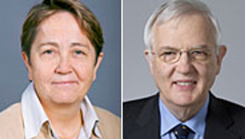 Hildegard Fässler (l.) und Hans Rudolf Gysin.