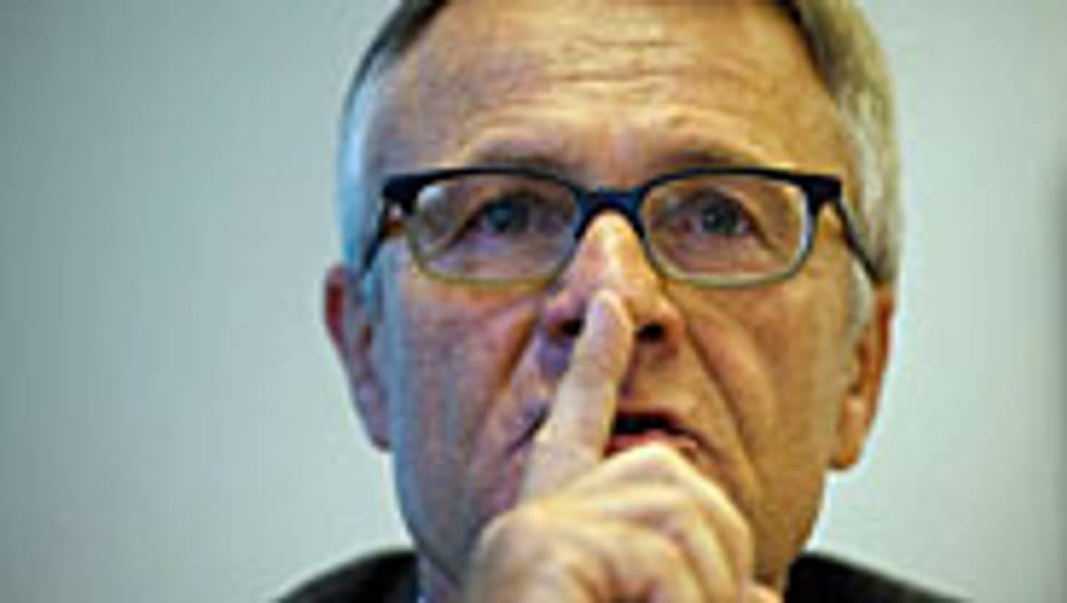 Hans-Rudolf Matter an der Medienkonferenz der BKB am 23. Oktober.