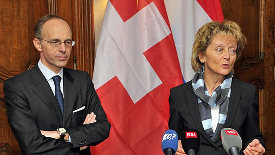 Finanzministerin Eveline Widmer-Schlumpf trifft Luxemburgs Finanzminister Luc Frieden.