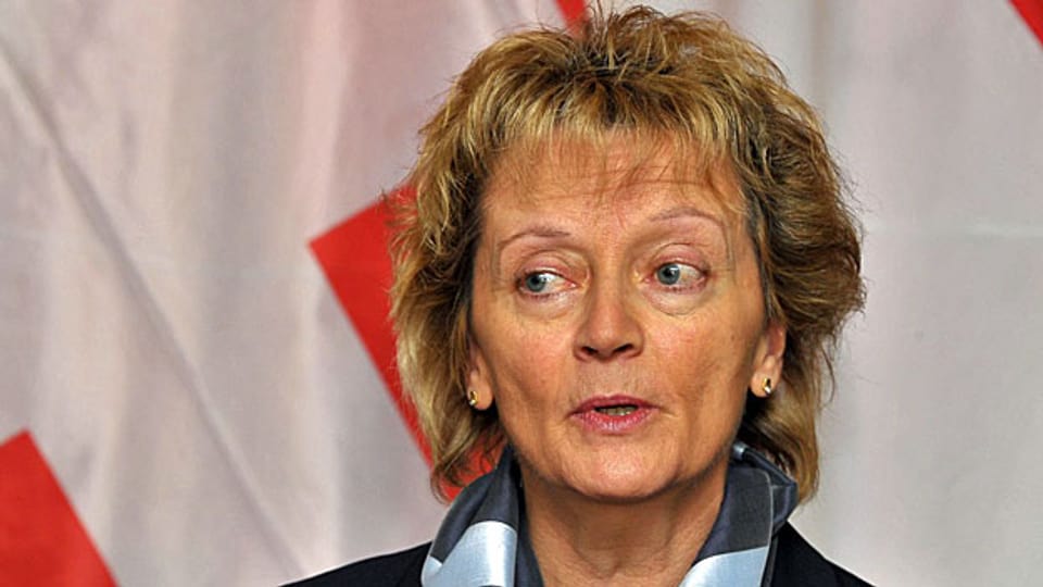 Der Bundesrat bewegt sich - Finanzministerin Eveline Widmer-Schlumpf.