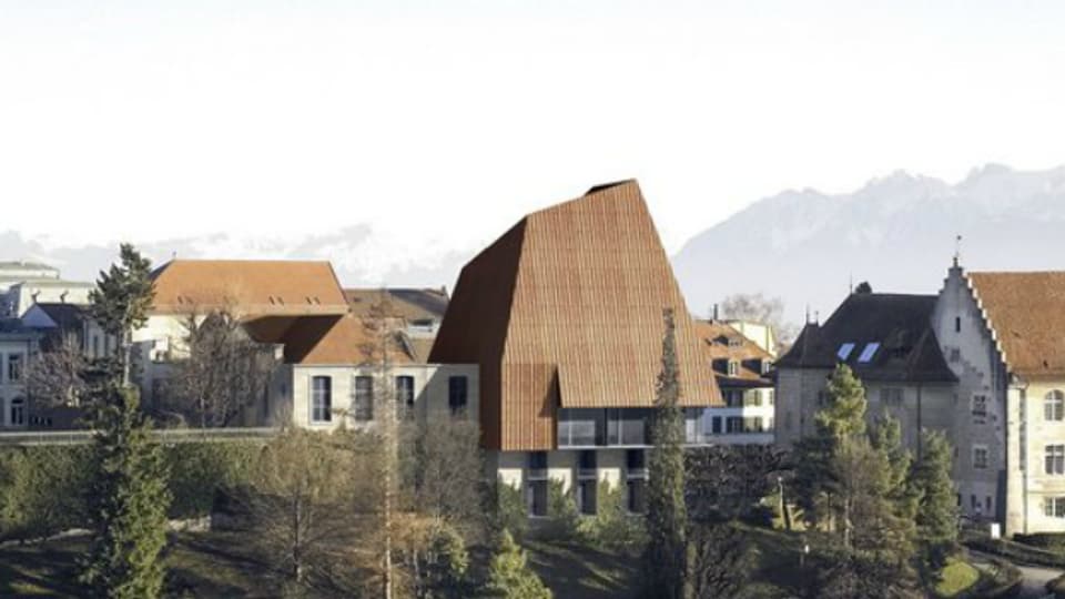 Siegerprojekts "Rosebud" zur Neugestaltung des Parlaments in Lausanne.