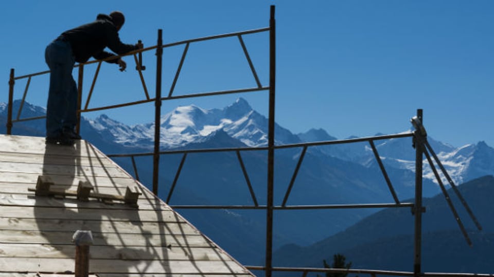 Viele Walliser besitzen Land - ein Bauplatz in Crans Montana