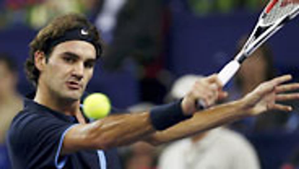 Federer kämpft gegen Murray.
