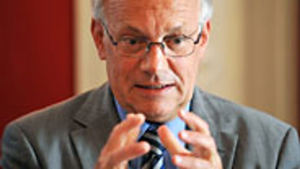 Swissmem Präsident Johann Schneider-Ammann kommuniziert die Zahlen.
