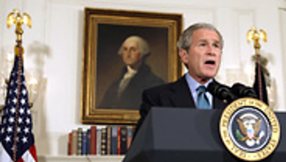 «Wir stecken hier zusammen drin und wir kommen zusammen hier raus», erklärte Bush.