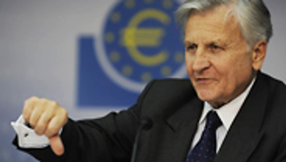 Trichet: «Die wirtschaftliche Aktivität in der Euro-Zone schwächt sich ab.»