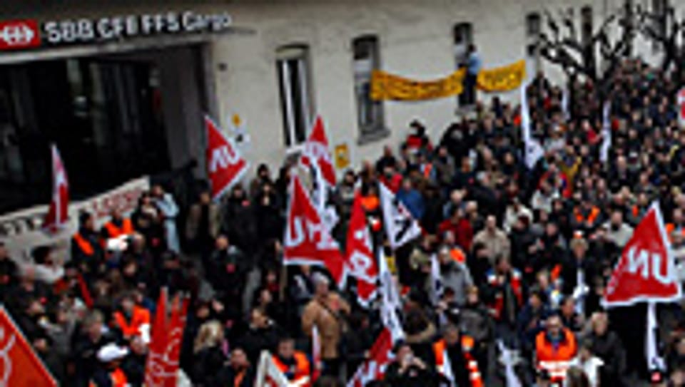 Grossdemonstration in Bellinzona.