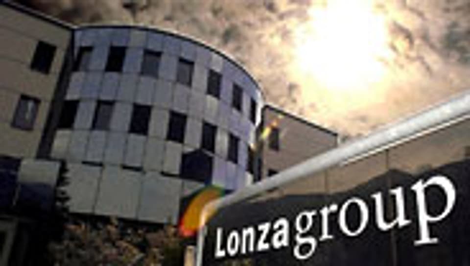 Das Verwaltungsgebäude des Chemiekonzerns Lonza in Visp/VS.