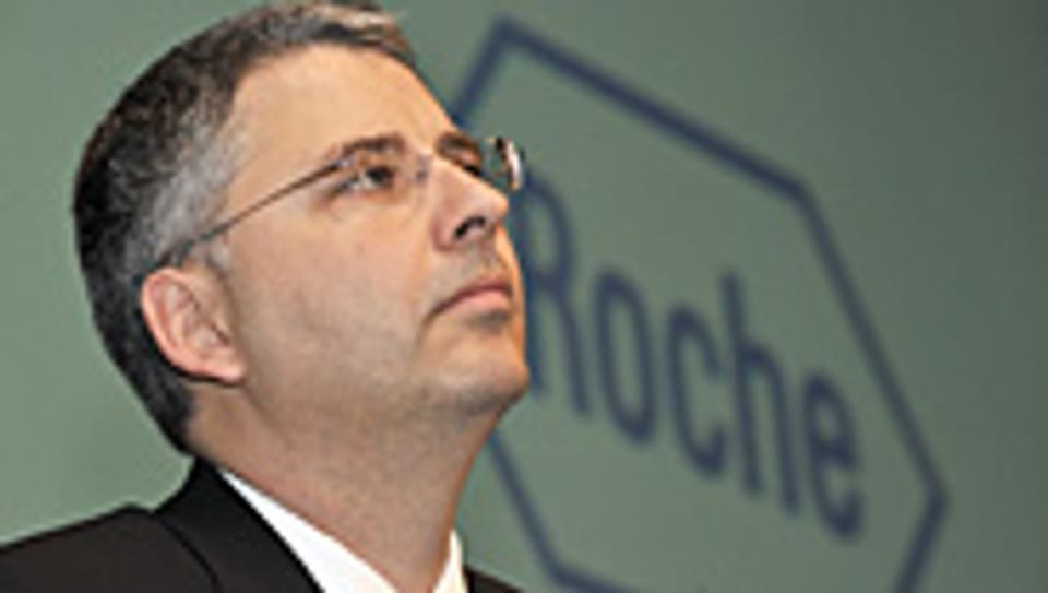 Der neue Roche-CEO Severin Schwan präsentiert die Zahlen für 2008