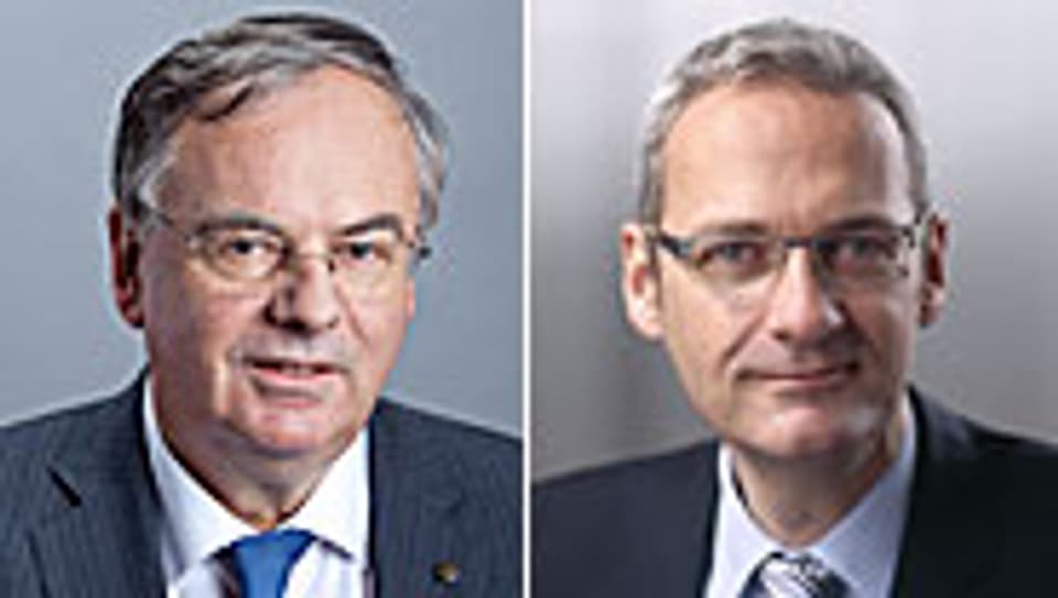 Jean-François Rime (l.) und Peter Dietrich.