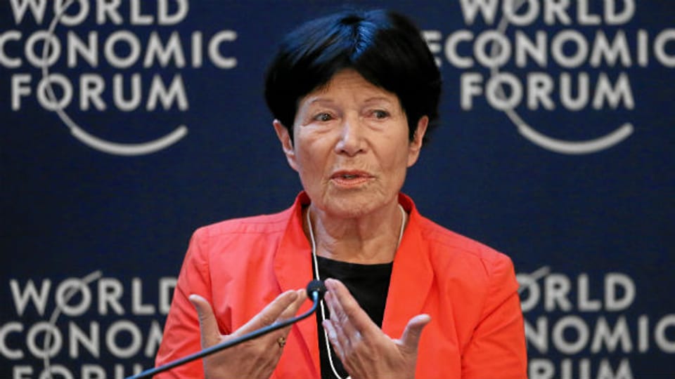 Helga Nowotny am Weltwirtschaftforum in Davos.