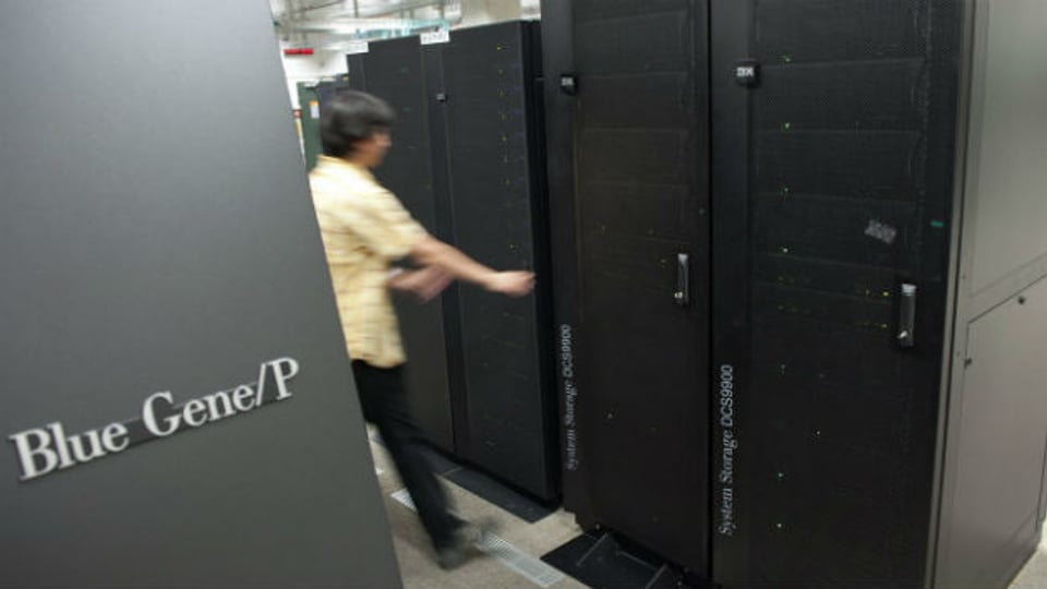 Sehen unscheinbar aus, haben es aber in sich: Supercomputer an der EPFL.