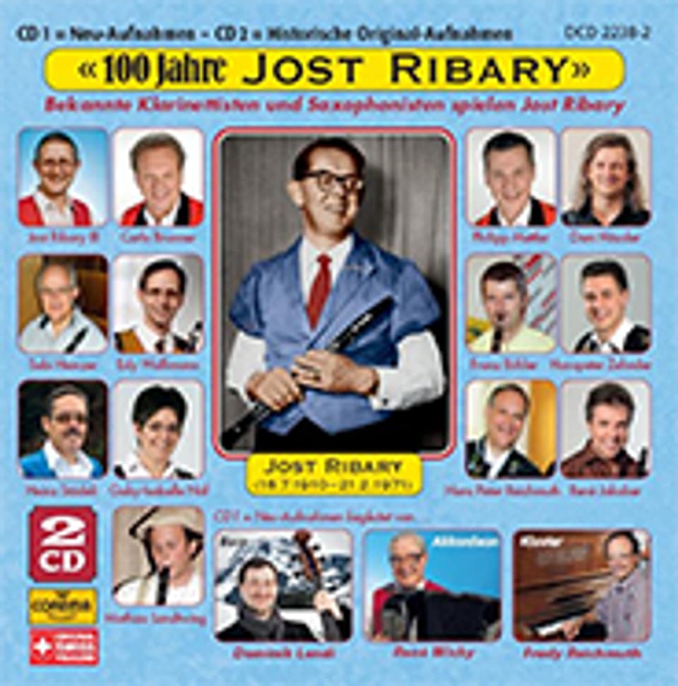 CD-Cover zu «100 Jahre Jost Ribary».