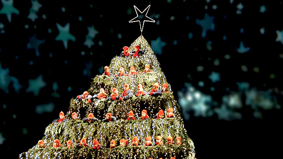 Beim «Singing Christmas Tree» gab es täglich Auftritte von Chören aus der ganzen Schweiz in allen Sprachen.