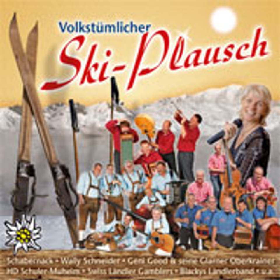 CD-Cover: „Volkstümlicher Ski-Plausch“.