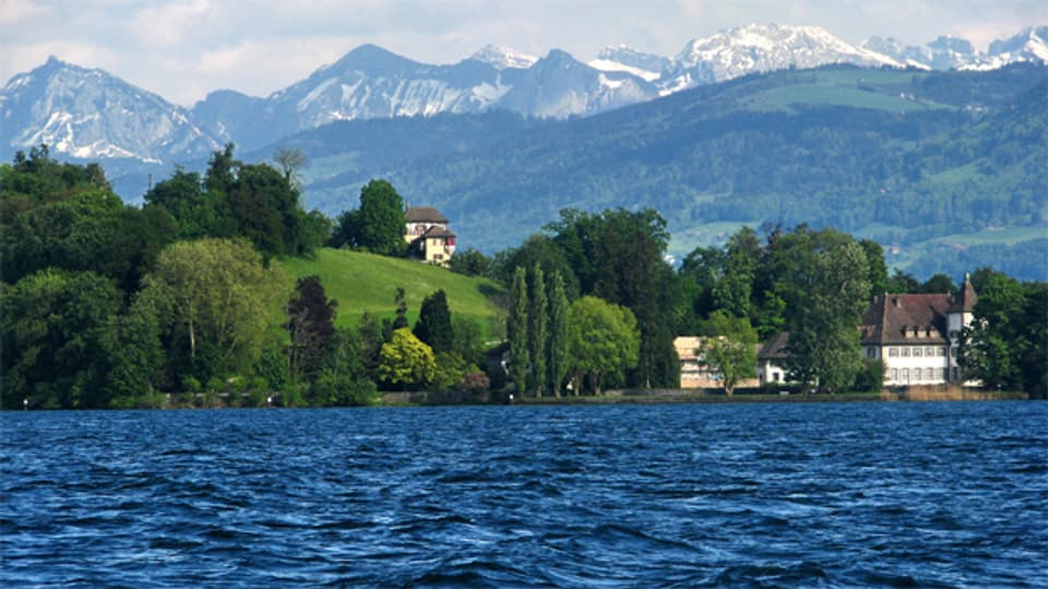 Halbinsel Au mitten im Zürichsee