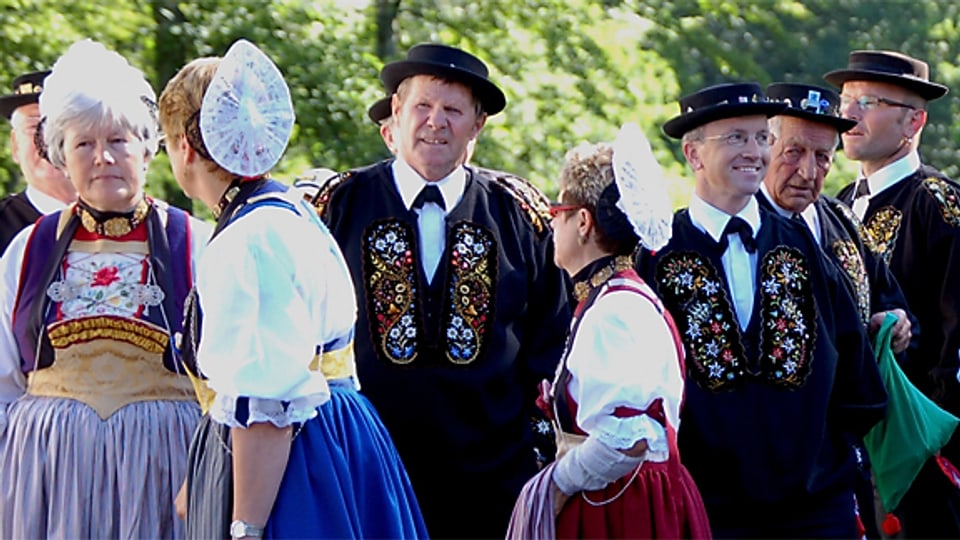 Traditionelle Trachten prägten auch das Bild am letzten Eidgenössischen Trachtenfest 2010 in Schwyz.