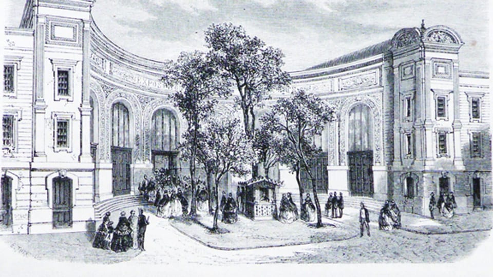 Palais des Beaux-Arts an der Weltausstellung Paris, 1855.