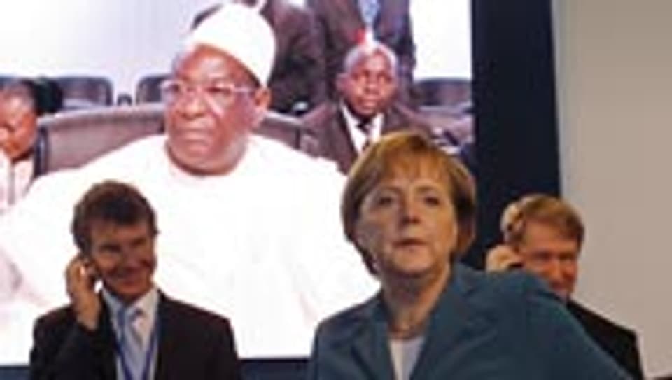 Bundeskanzlerin Angela Merkel am Afrika-Gipfel.