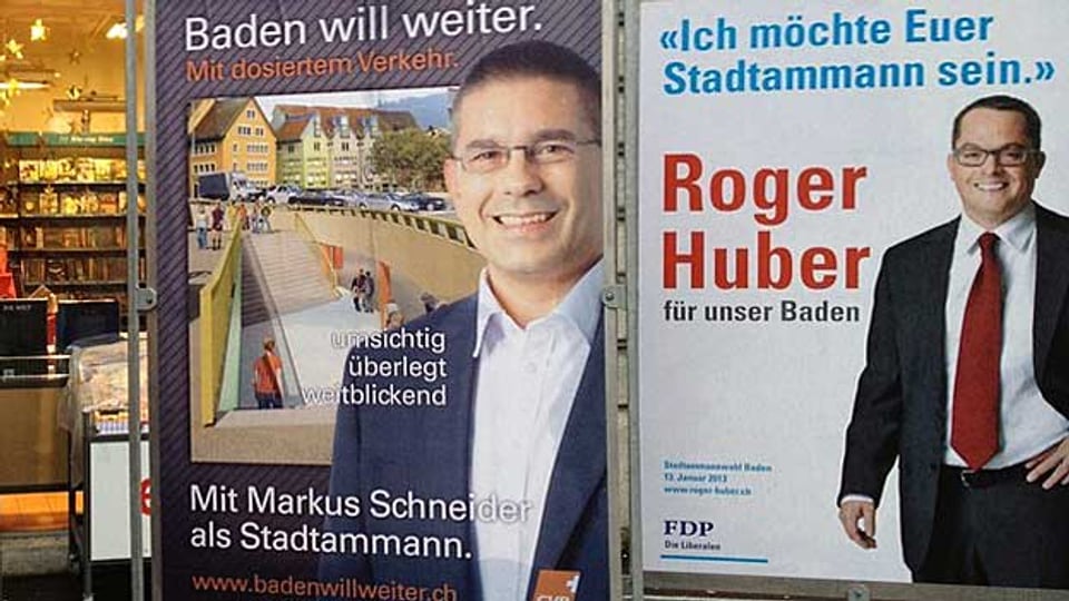 Die FDP tritt definitiv an für den zweiten Wahlgang der Badener Stadtammann-Wahl.