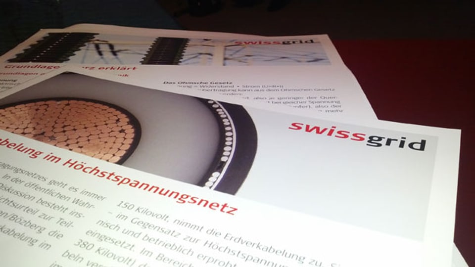 Swissgrid stellte am Donnerstag das Projekt für eine unterirdische Hochspannungsleitung vor.