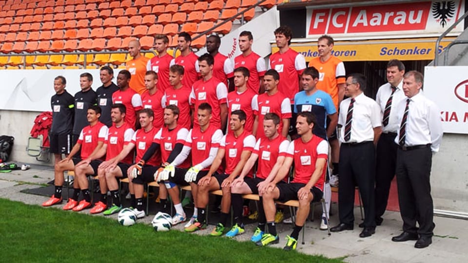 So sieht die Mannschaft des FC Aarau in der kommenden Saison 2013/2014 aus.