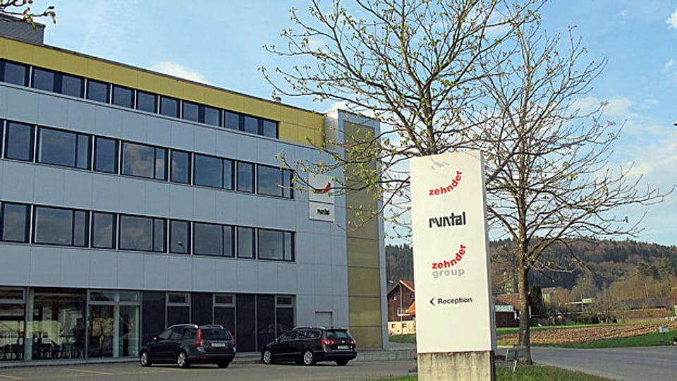 Hauptsitz der Firma Zehnder Group in Gränichen. Das börsenkotierte Unternehmen stellt Heizkörper und Lüftungen her.
