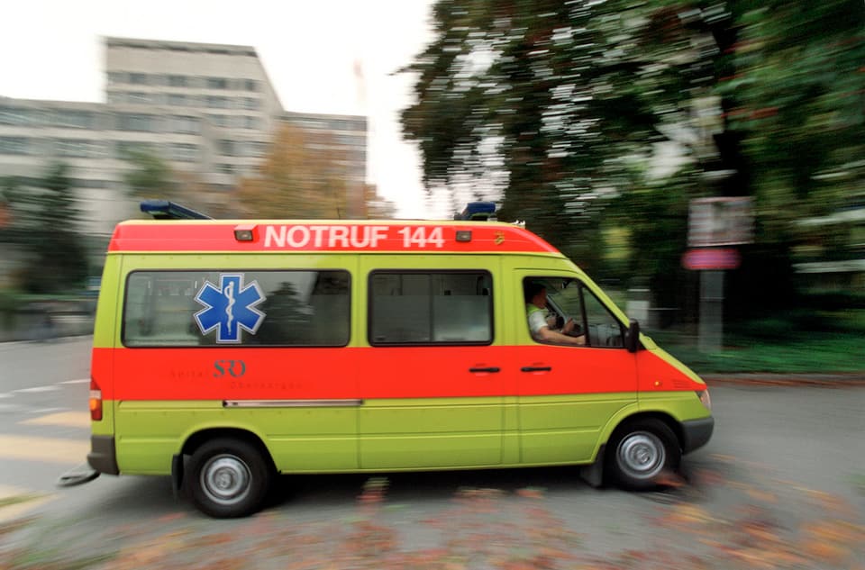 Der Unfall geschah direkt vor dem Kantonsspital Baden. Laut Bundesgericht war die Ambulanzfahrerin nicht vorsichtig genug.