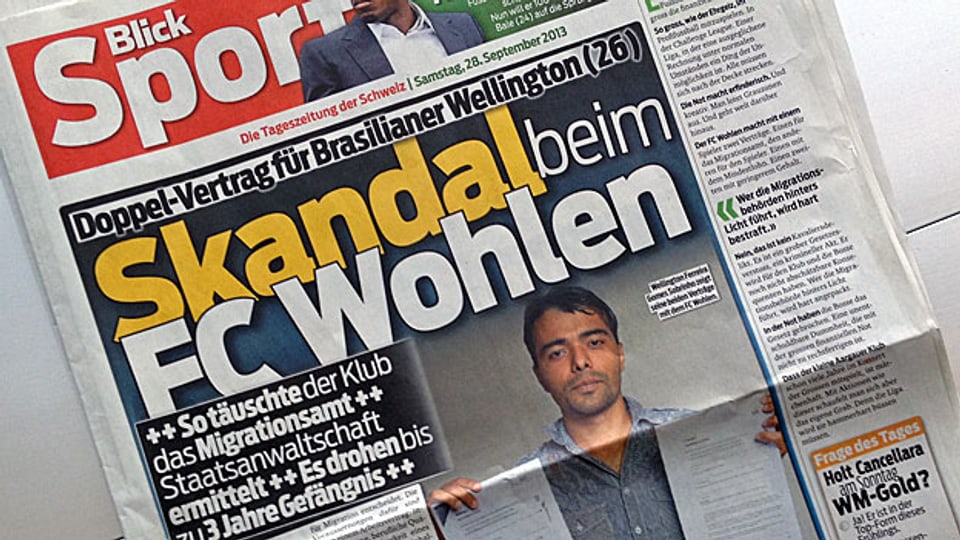 Die grossen Schlagzeilen im «Blick» zum FC Wohlen.