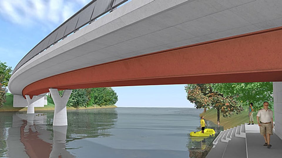 Neue Gnadenthal-Brücke bei Stetten