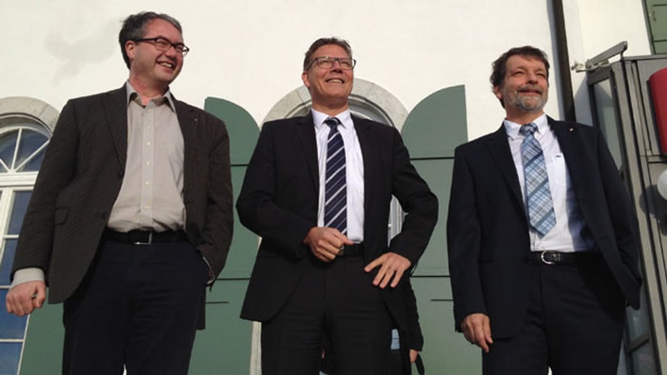 Die drei neuen Solothurner Regierungsräte Ankli, Fürst und Heim