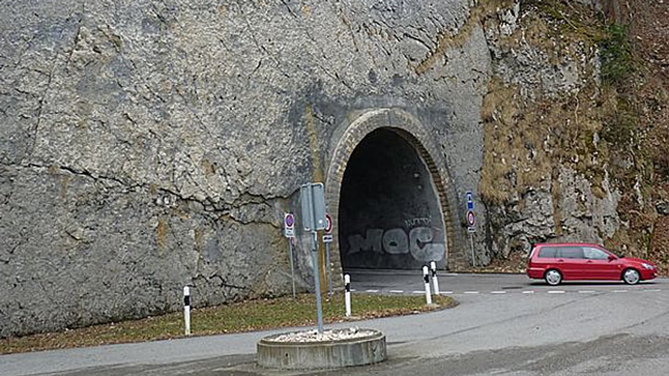 Die Nordseite des Passwang-Tunnels