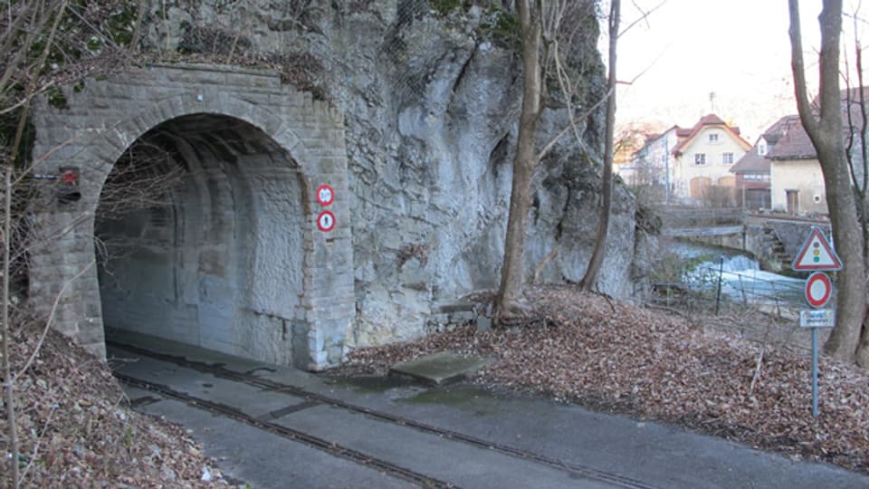 Der 80 Meter lange Guntenflüh-Tunnel bei Balsthal wurde vom Militär in den Jahren 1939/1940 gebaut.