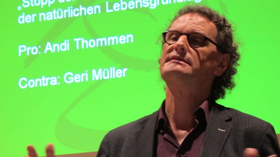  Geri Müller referiert am Parteitag gegen die Ecopop-Initiative. Über seine eigene politische Zukunft sagte er nichts.