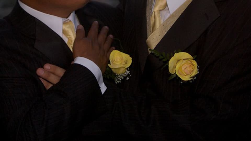 Homosexuelle bei einer Heirat in den USA.