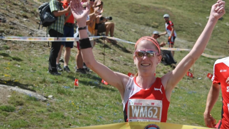 Martina Strähl gewinnt in Zermatt zwei WM-Goldmedallien.