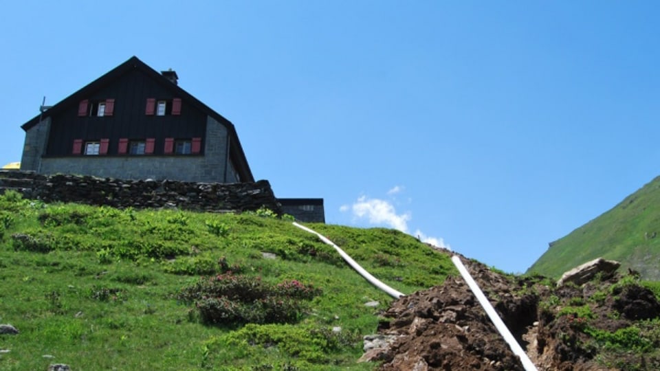 Am Montag haben die Grabungsarbeiten bei der Vermigelhütte oberhalb von Andermatt begonnen.