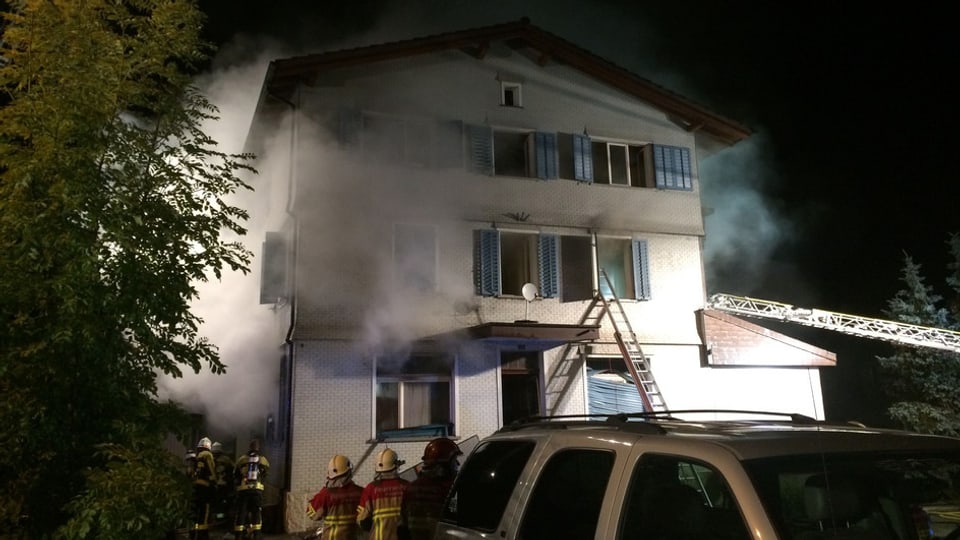 Brand in Villmergen: Sechs Personen verletzt