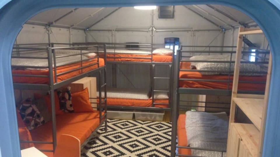 In einem «Shelter» gibt es Platz für bis zu sechs Asylsuchende.