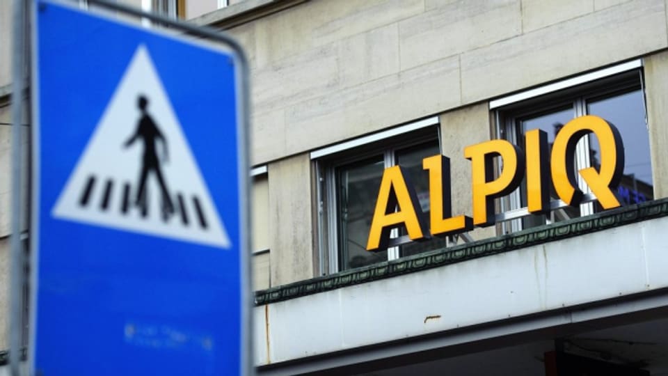 Logo von Alpiq an einem Gebäude