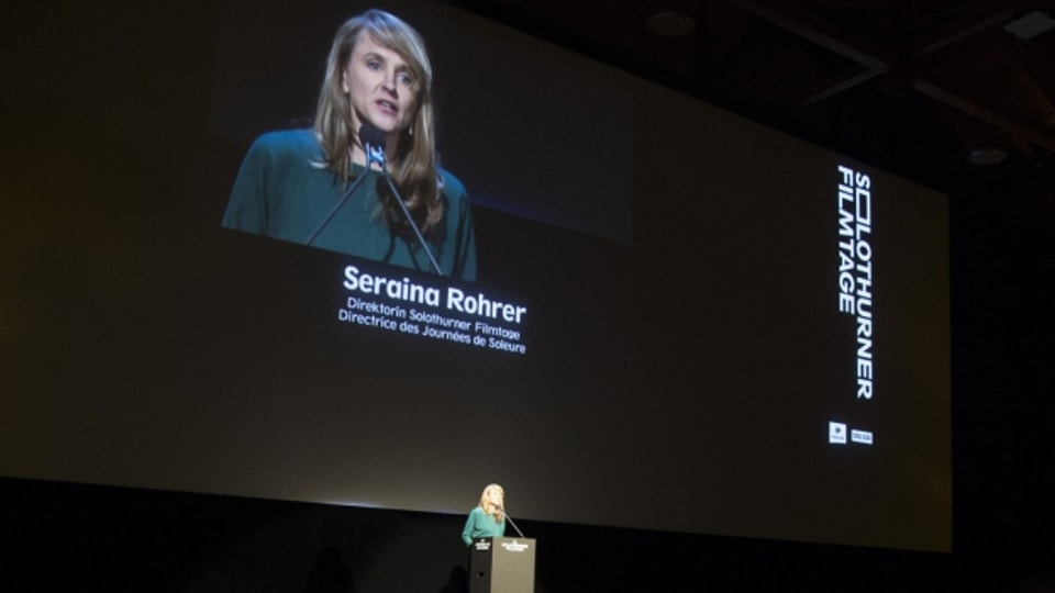 Filmtag-Direktorin Sereina Rohrer eröffnet das Festival.