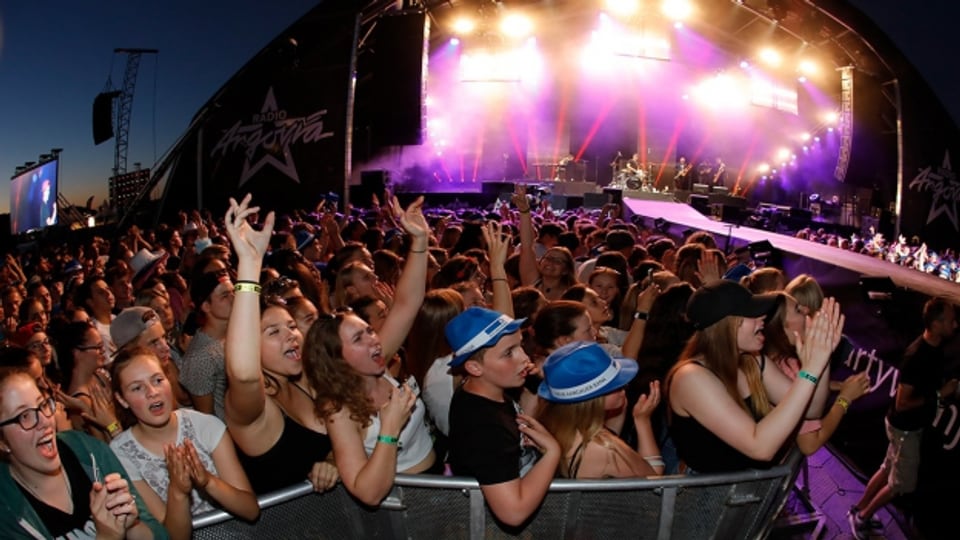  Rund 38'000 Zuschauer waren bei den Konzerten am Argovia Fäscht am Samstagabend dabei.