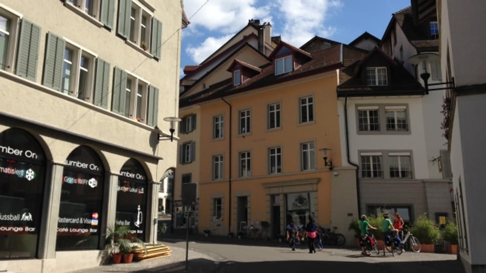 Strasse in der Altstadt von Brugg