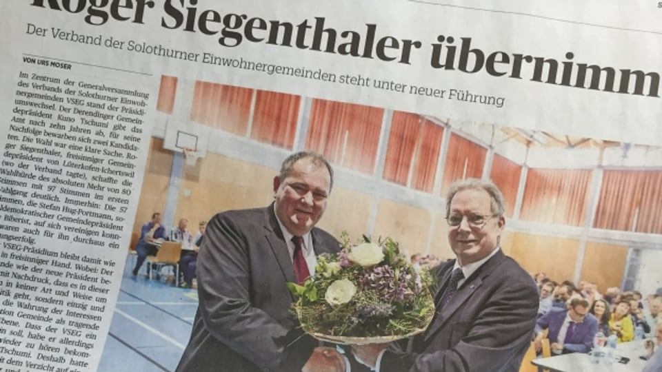 Roger Siegenthaler (l.) ist neuer VSEG-Präsident.