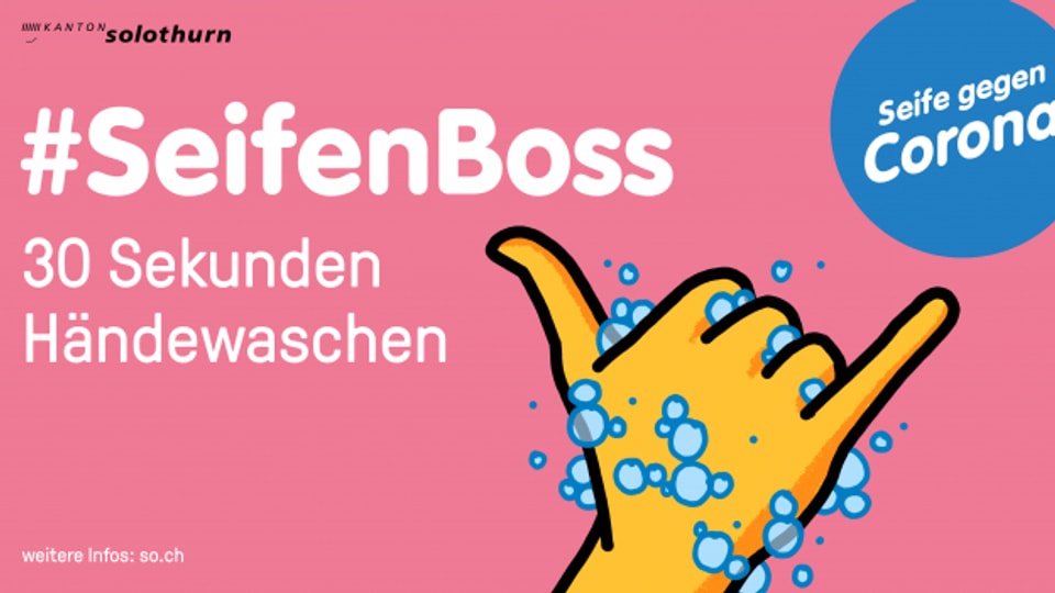 Die Kampagne Seifenboss wurde im Kanton Basel-Stadt entwickelt und kommt nun auch nach Solothurn.