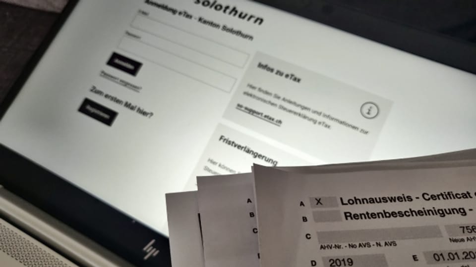 Kein Papier mehr nötig: Im Kanton Solothurn kann man die Steuererklärung erstmals komplett digital einreichen.