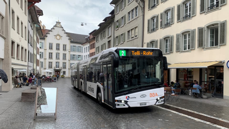 Die Busse sind der autofreien Altstadt nicht sehr beliebt